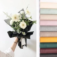60cmx9cm roll solid color tissue paper 20 sheetslot waterproof milk cotton flower bouquet wrapping paper for gift packaging