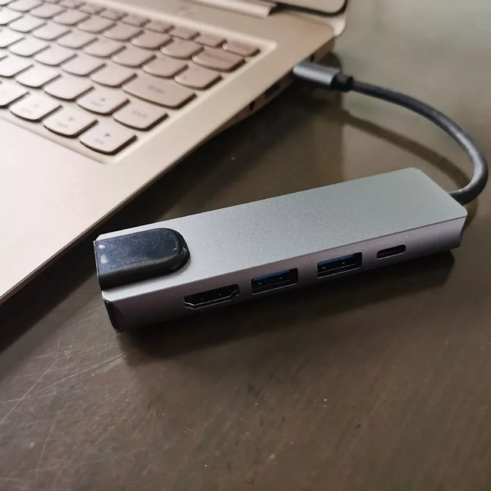 USB C-хаб с HDMI-совместимым Rj45 100M VGA-адаптер OTG Thunderbolt 3 док-станция PD портом для