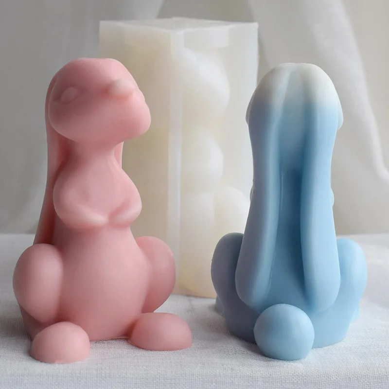 

DIY Candle Mold Rabbit Silicone Mold Candle Making Tools Plaster Soap Cake Silicone Mold Creative Home Decor Gifts 2023 New Mold