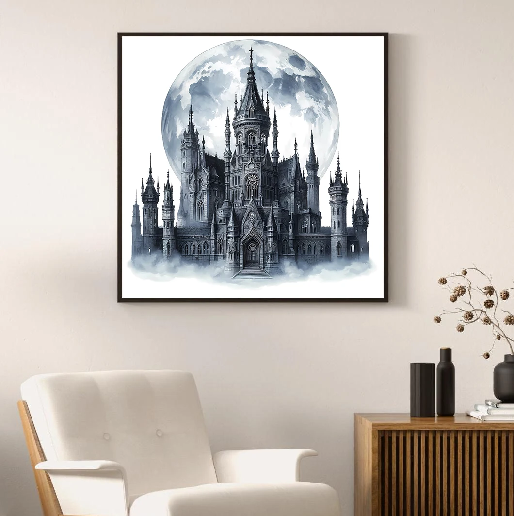 Абстрактная картина &quotТемная академия&quot