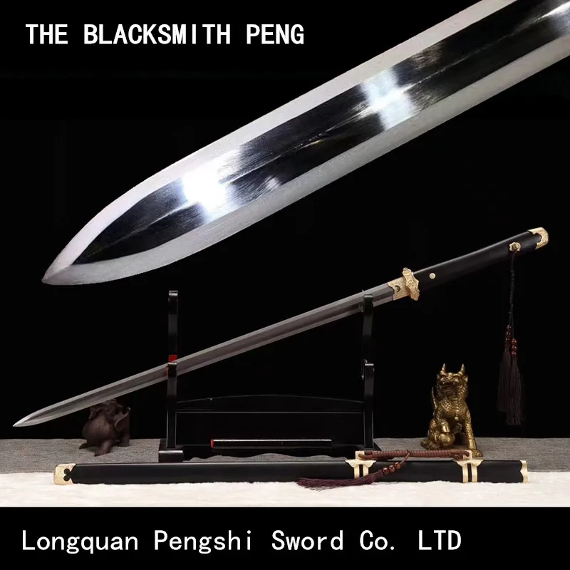 

Hand folding and forging ten thousand layers of steel Tang sword copper fitting/Retro Chinese Han sword/Home decoration katana