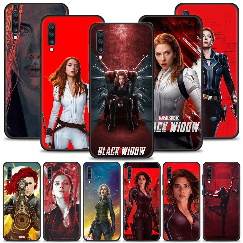 

Case For Samsung A50 A40 A30 A30s A20s A20e A20 M51 M31 M31s M30s M62 M52 M22 M12 M11 M21 Marvel Scarlett Johansson Black Widow