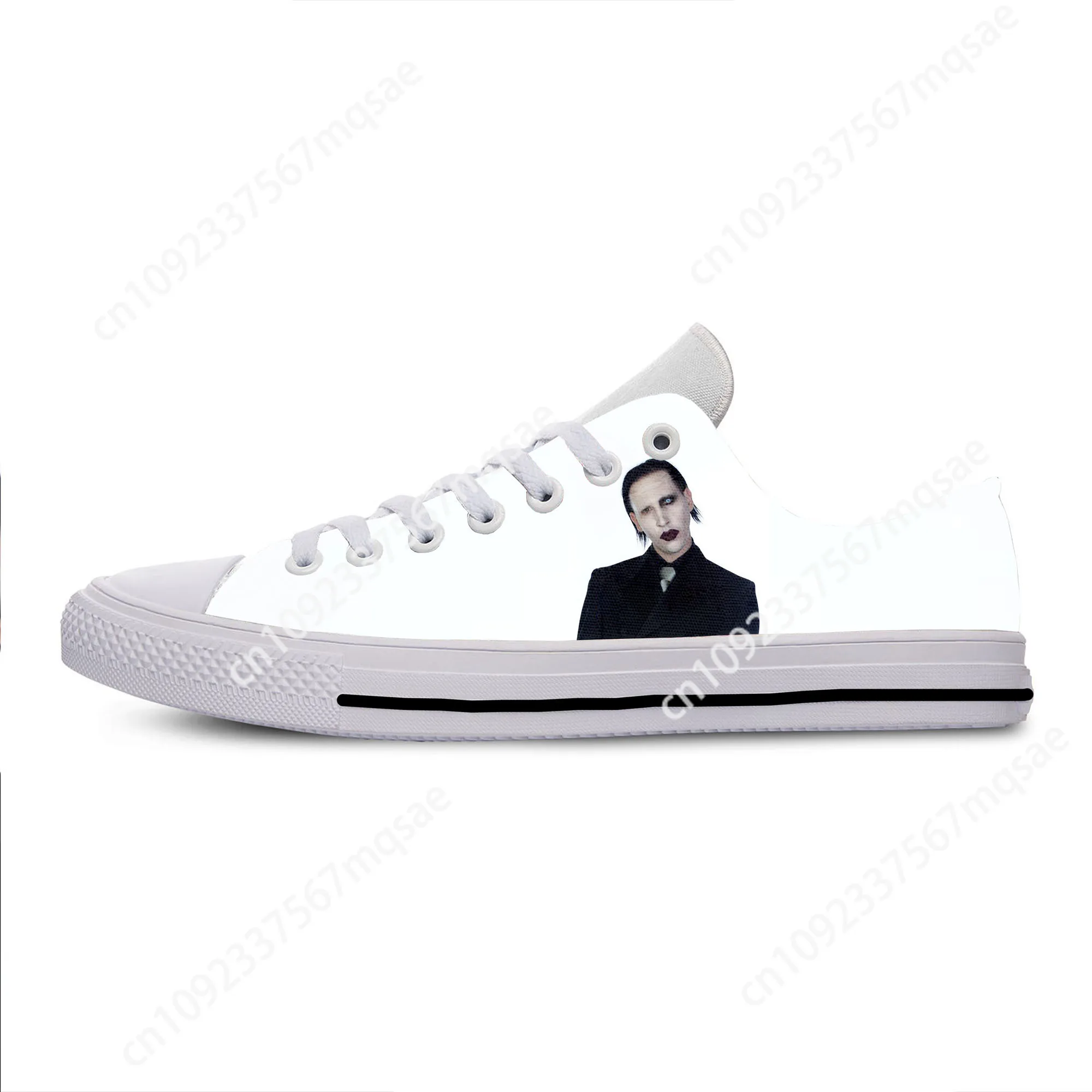 Hot Cool Fashion Funny Summer Rock and Roll Latest Sneakers Casual Shoe Mens Womens Marilyn Manson Low Top Classic Board Shoes