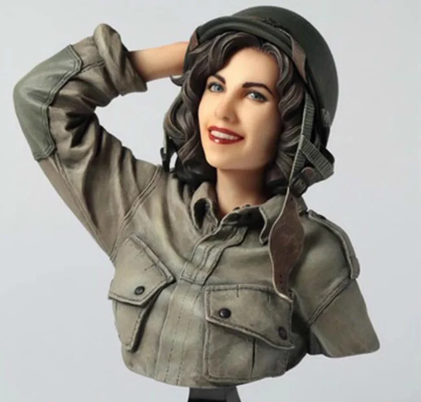 

Resin 1/9 bust model kit American female soldier Unpainted and unassembled