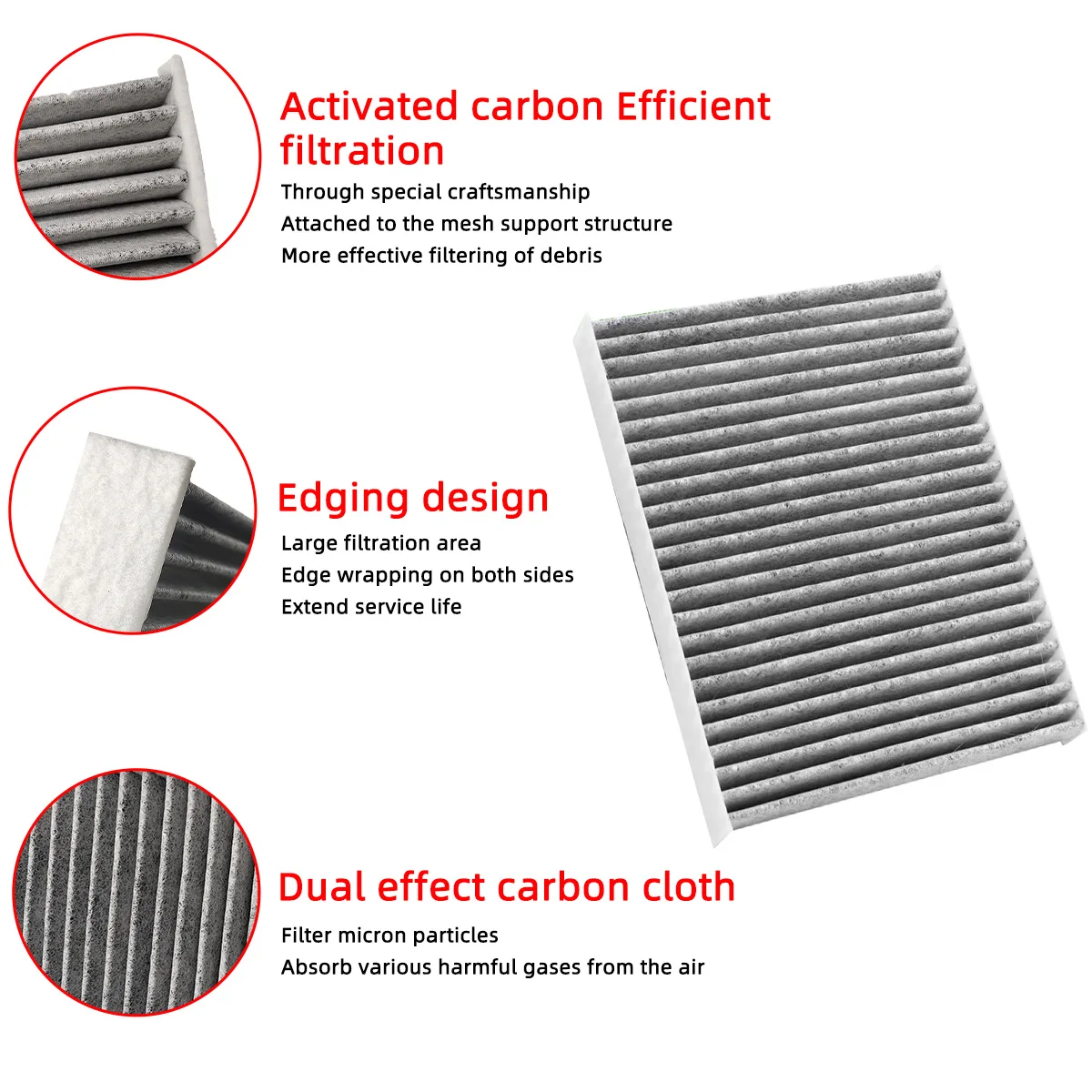 Автомобильный салонный фильтр для Hyundai Genesis Coupe 2010-2016 автофильтры из углеродного