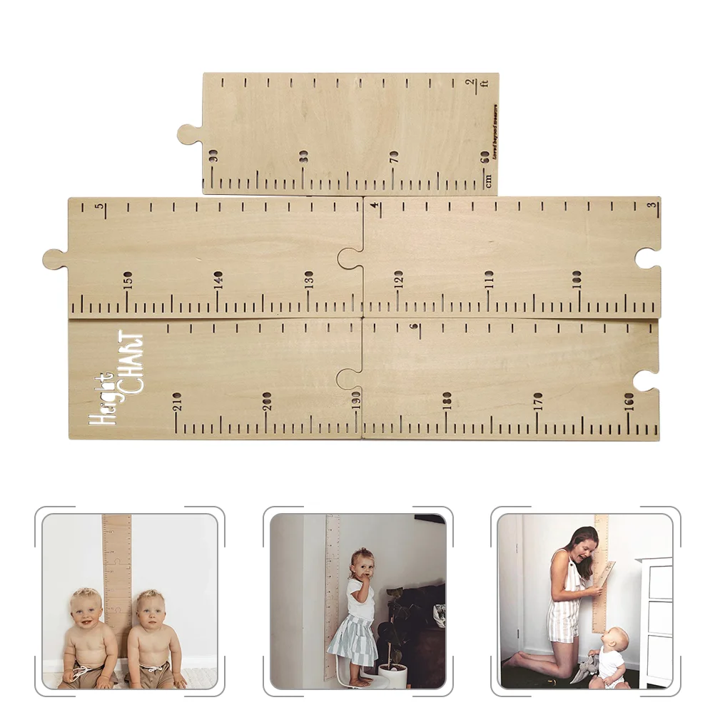 

Nordic Wooden Kids Height Growth Chart Ruler 60-210cm Measurement Wall Stickers Gauge Children Room Wall Decoration