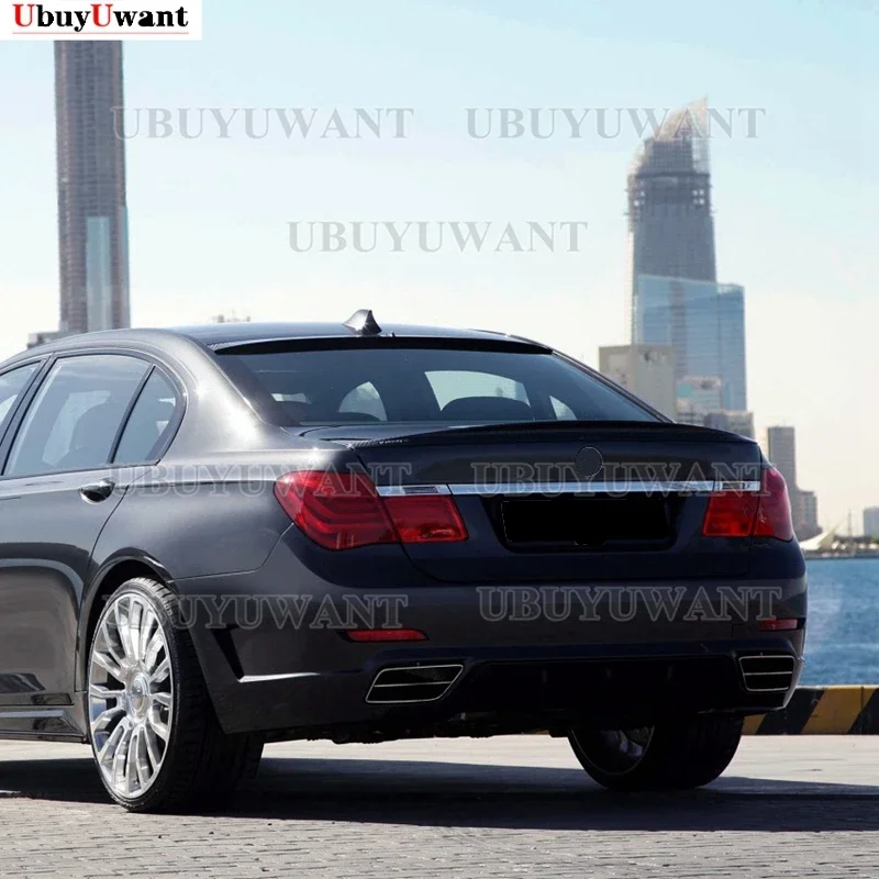 Для BMW 7 серии F01 спойлер 2008-2014 года седан глянцевый черный Задний из углеродного