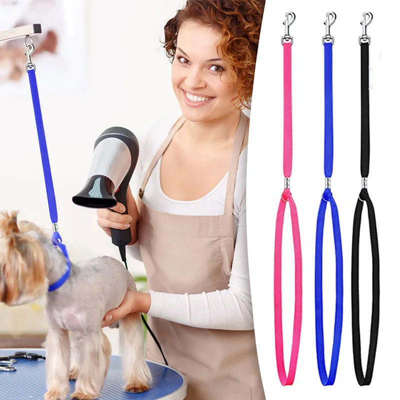 

Fixed Dog Cat Leash Leads Nylon Restraint Noose Pet Grooming Loops Classic Pet Supplies Table Adjustable Secure Safety Rope