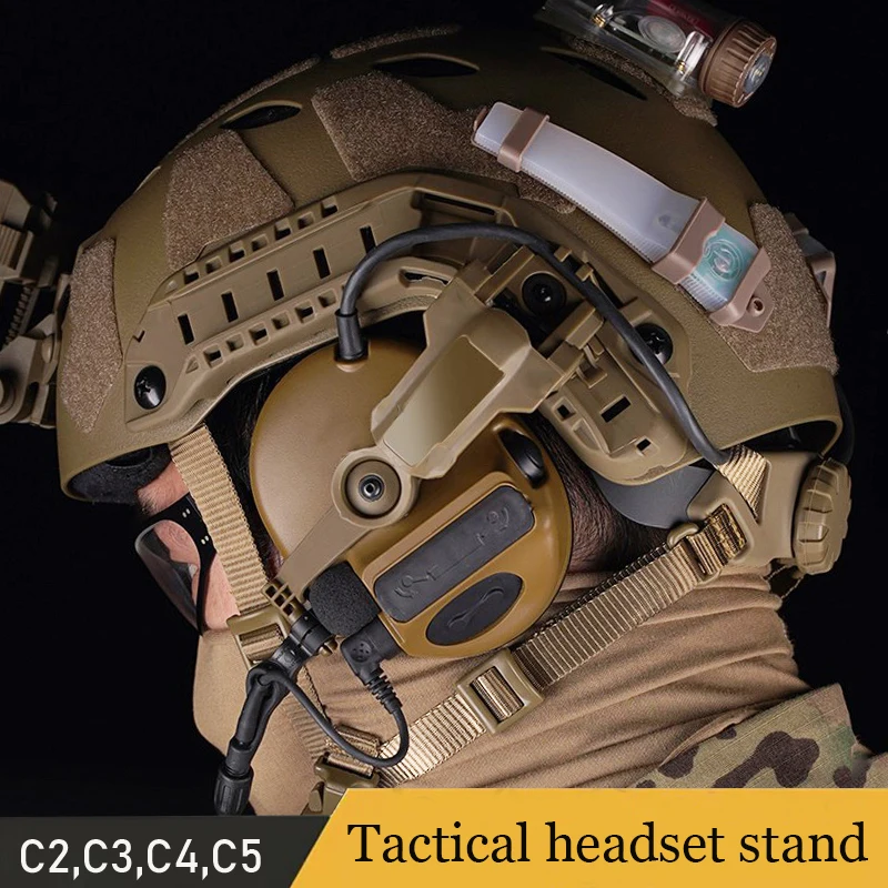 Держатель для наушников тактический подставка на шлем адаптер в стиле милитари