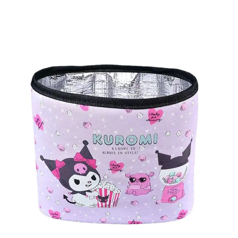 Фото Kawaii Sanrios Cinnamonroll Kuromi My Melody аниме мультфильм cCar теплоизоляция подвешиваемый пакет для льда водонепроницаемый Органайзер подарок №3