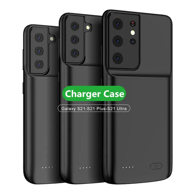 

4700/4800/6000 Mah for Samsung Galaxy S21 S21 Plus S20 Ultra Charger Case Smart Phone Battery Cover Power Bank Phone Accessories