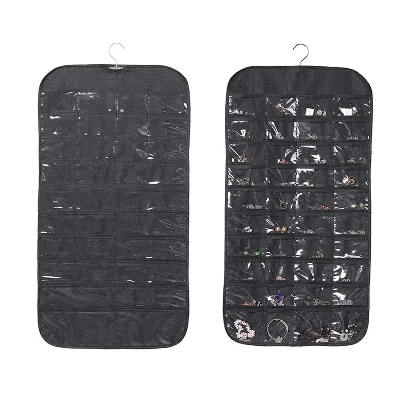 

Сумка для хранения ювелирных украшений с крючком, прозрачный органайзер для ювелирных украшений в общежитии