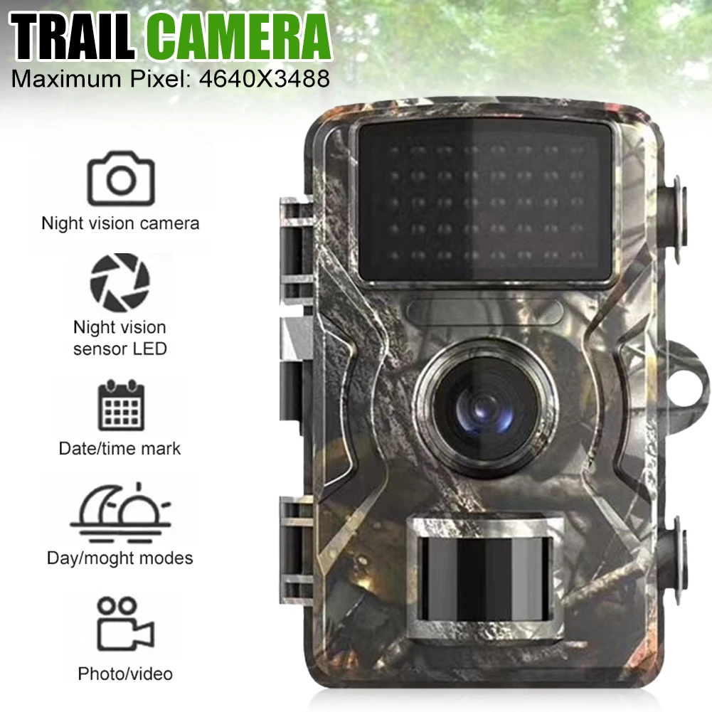 

Mini Trail Camera 16MP 1080P Wildlife Scouting Camera with 12M Night Vision Motion Sensor IP66 Waterproof Monitoring Tracking