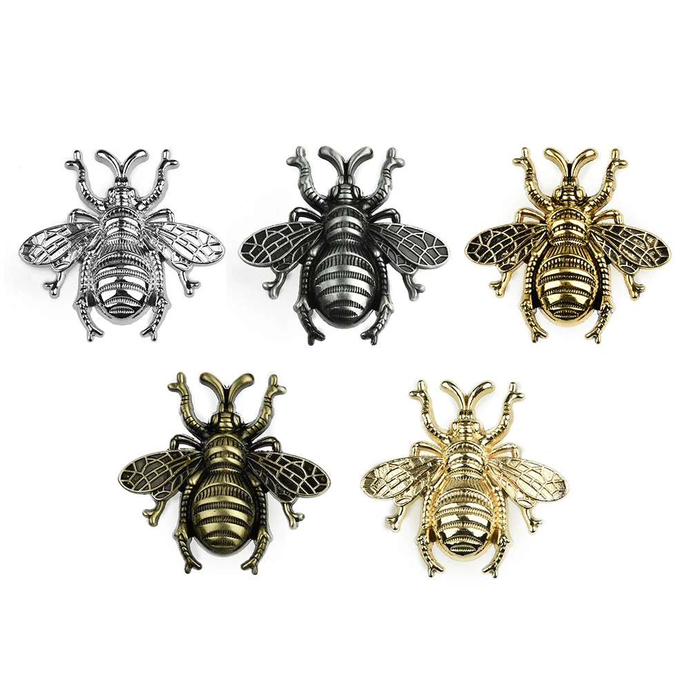 

European Retro Bee Shape Drawer Handles Furniture Wardrobe Knob Kitchen Cupboard Drawer Door Vintage Pull Handles