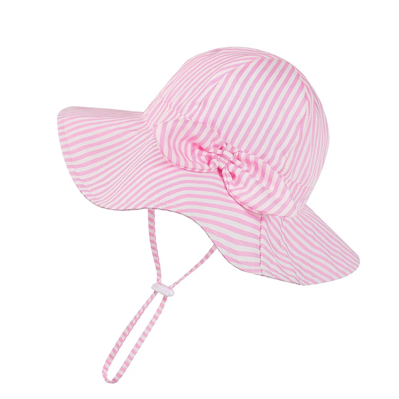 Летняя шляпа для девочек детская Солнцезащитная с большими полями пляжный
