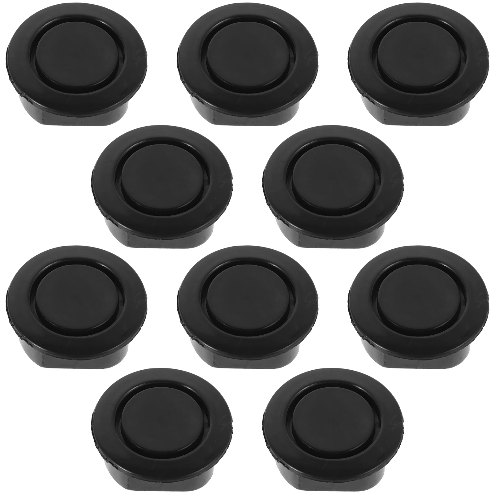 

10 шт., чехлы на отверстия для радара на бампер автомобиля, прочные водонепроницаемые заглушки, универсальные задние защитные датчики парковки, черные декоративные
