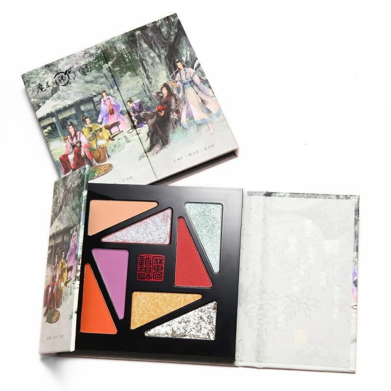 

Meikangfandai анимация 8 цветов Тени для век пластина вспышка жемчуг дешевый студент Новичок