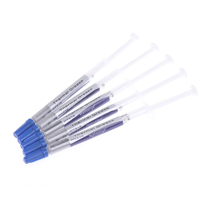 

5Pcs Small Syringe Type Thermal Grease Paste Compound Silicon CPU HeatSink Cooling Paste