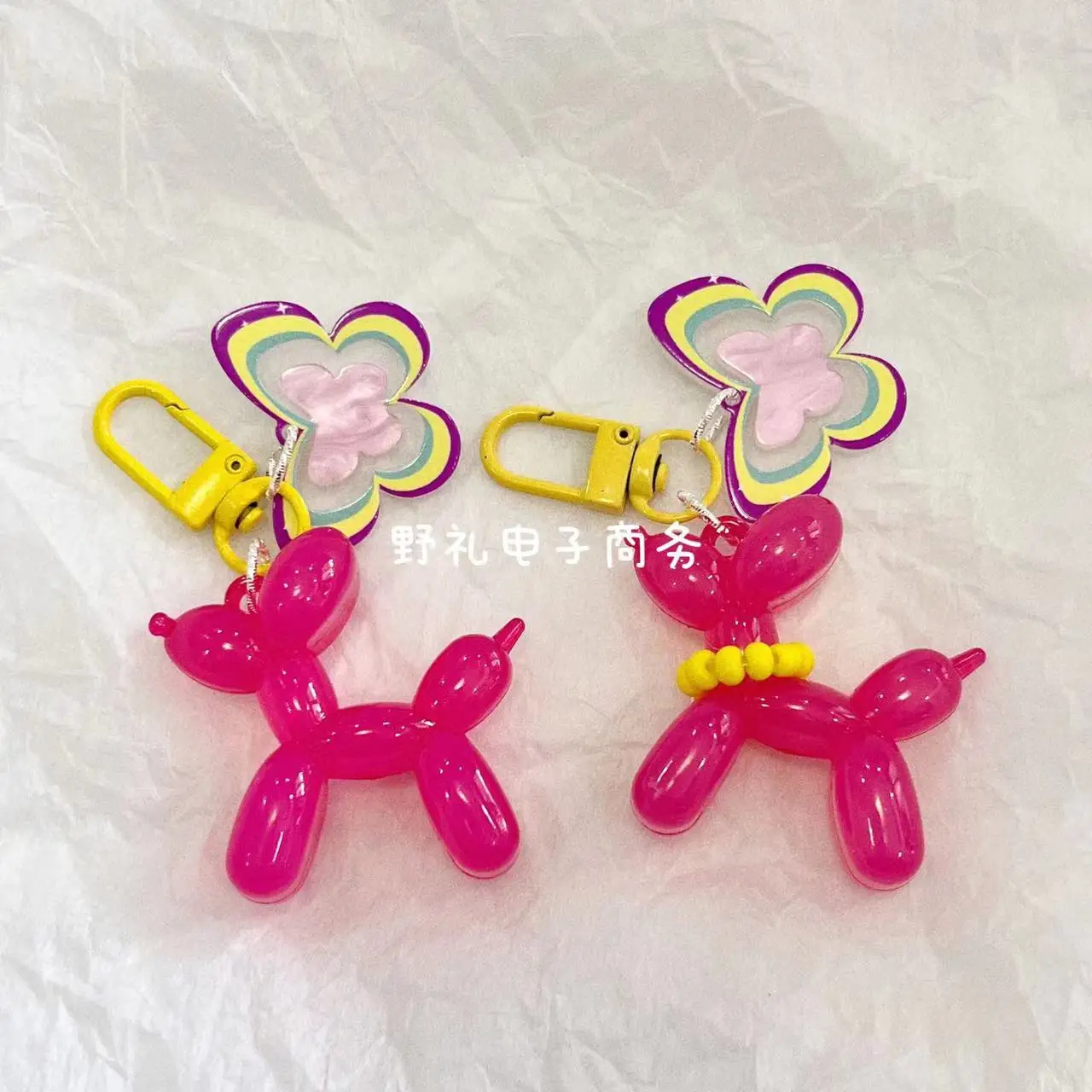 

Lovely Jelly Balloon Dog Key Buckle Pendant Colour Cartoon Puppy Phone Chain Lovely Delicate Multiple Options