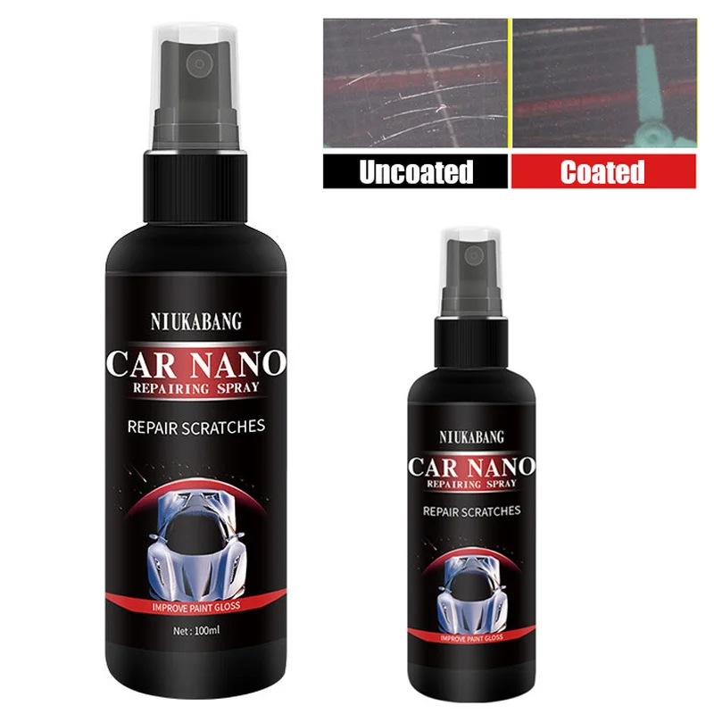 

Universal Car Coating Spray Paint Care Nano Glass Polishing Paste Liquid Hydrophobic Plated Crystal Coat 100/50ml Car Care Kit