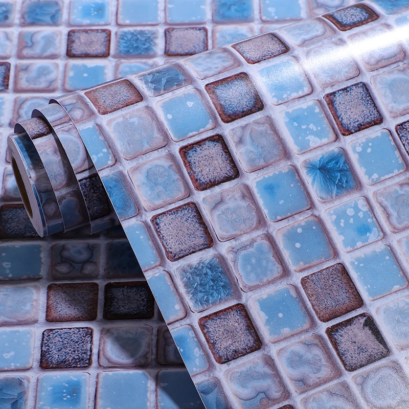 

Wallpaper adhesive waterproof bathroom toilet stickers toilet metope moistureproof copy Mosaic wall modesty renovation