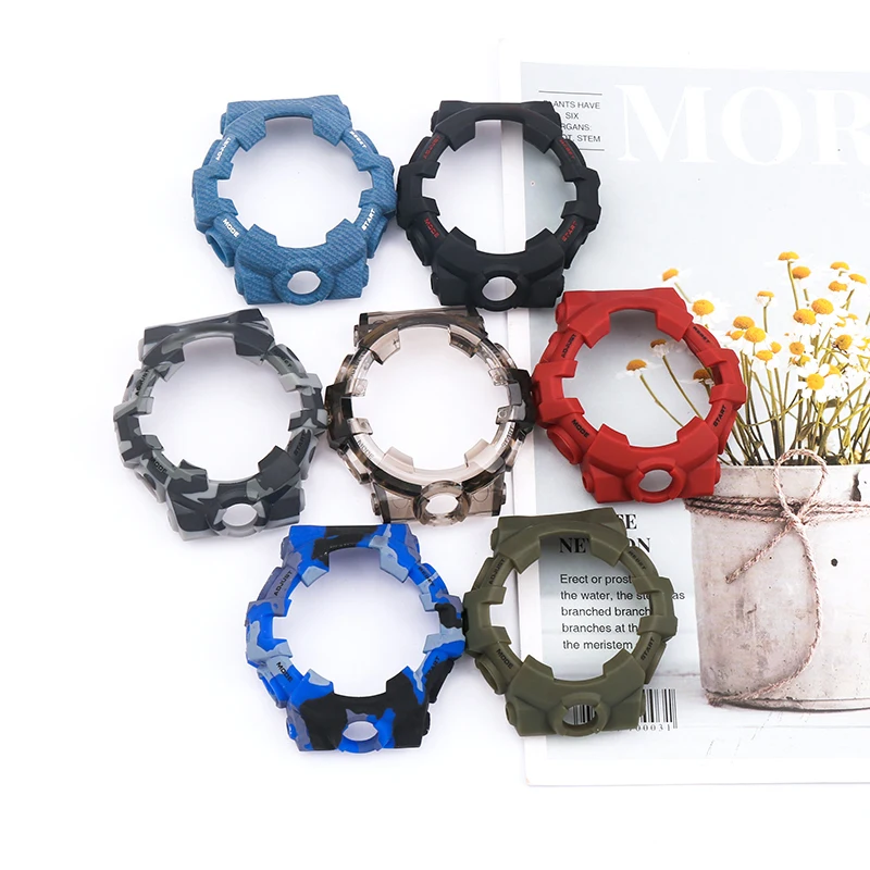 Watch Accessories Resin strap case for Casio G-Shock GA700 710 735 Outdoor sports silicone rubber watch strap watch band