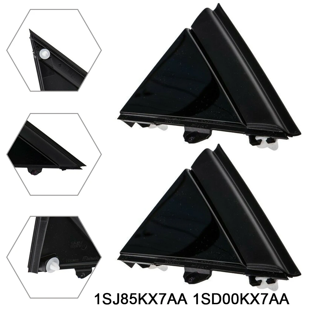 

Bright Black Mirror Triangle Trim Plate For500 1SJ85KX7AA 1SD00KX7AA L&R Mirror Triangle Trim Plate LEFT+RIGHT]