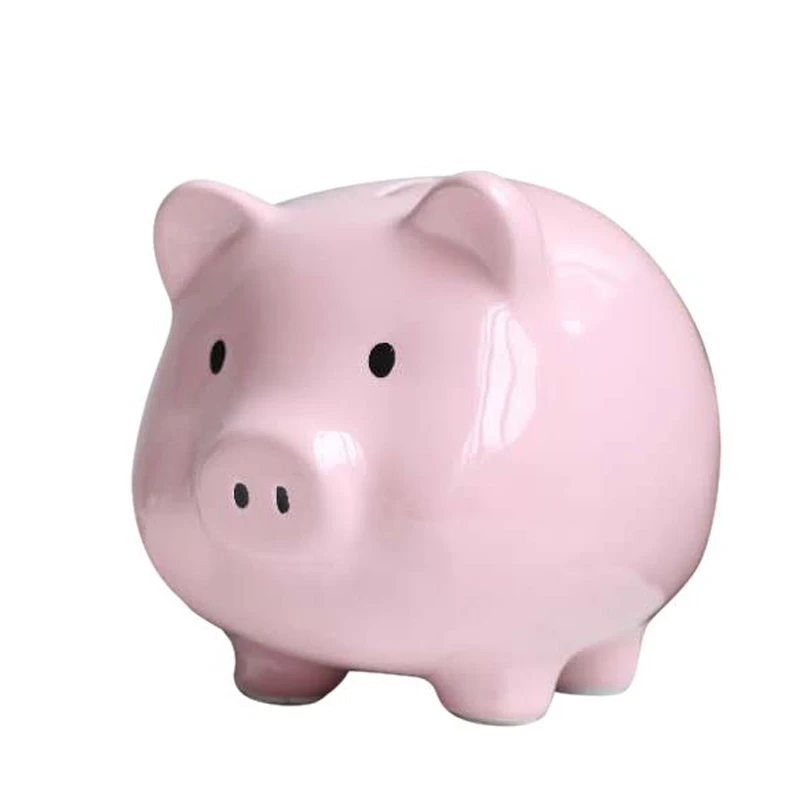 

Ceramic Secret Coin Money Box Living Room Cute Pig Piggy Bank Adult Children Gift Wedding Ornament Piggy Bank Cartoon Home Decor