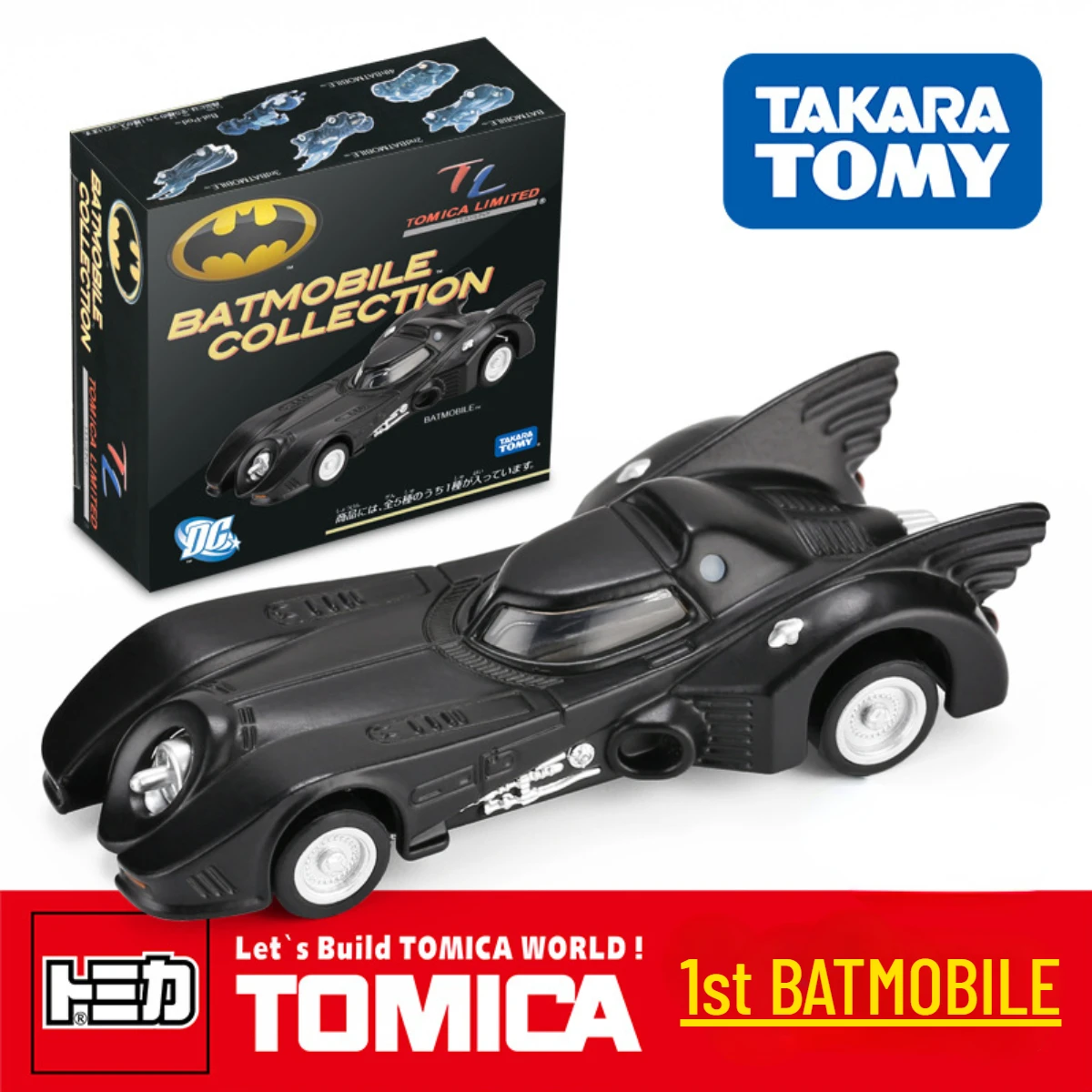 Takara Tomy Tomica Scale Car Model Batman Batmobile Pod Bike Replica Xmas Kids Room Decor Halloween Gift Toys for Baby Boy Girl