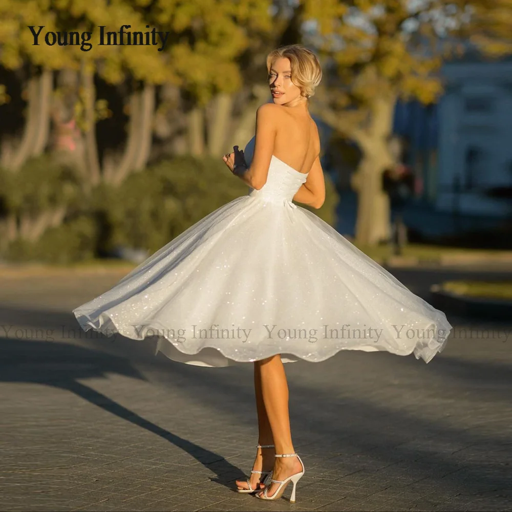 Блестящее свадебное платье 2024 с открытой спиной роскошная блестящая ткань до