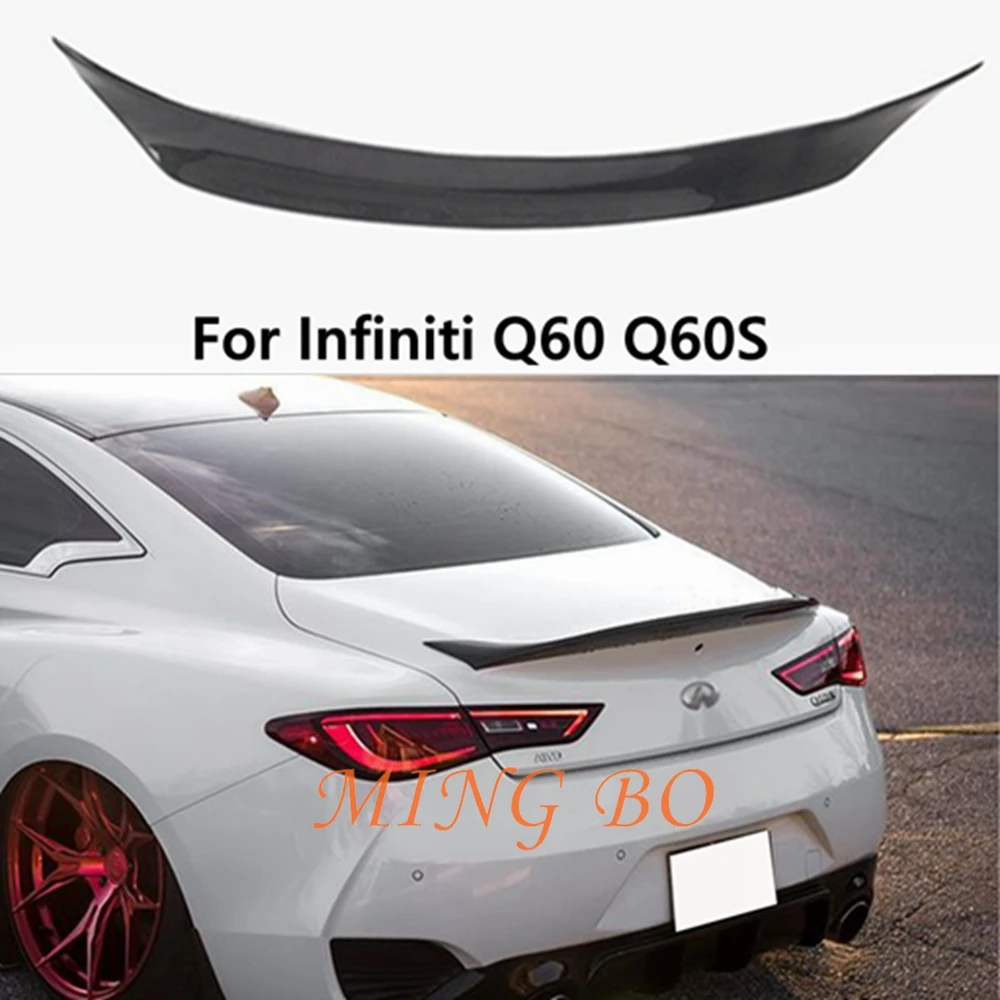 Для Infiniti Q60 Q60S Coupe CT1/AR стиль задний спойлер из углеродного волокна крыло багажника