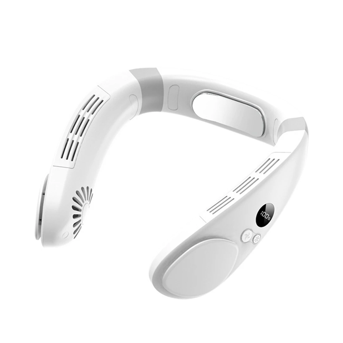 

Портативный шейный вентилятор, портативный Электрический вентилятор для кондиционирования воздуха, перезаряжаемые мини-USB безлопастные вентиляторы для спорта на открытом воздухе, белый