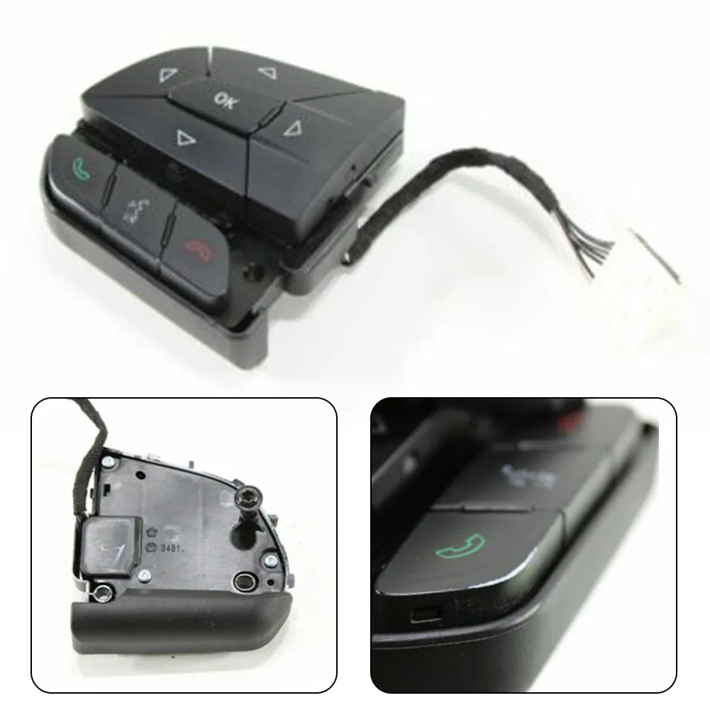 

Brand New Switch Steering Wheel 1pcs 2014-2018 68159639AC 68321893AA AUDIO Accessories Black For Dodge For Jeep
