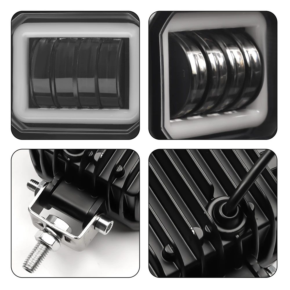 40 Вт 30 20 яркая квадратная/круглая фара для Arctic V2 + V3 Противотуманные фары с