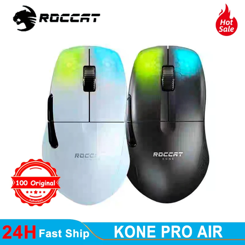 [해외] ROCCAT Kone Pro Air-고성능 인체 공학적 무선 게임용 마우스  검정색