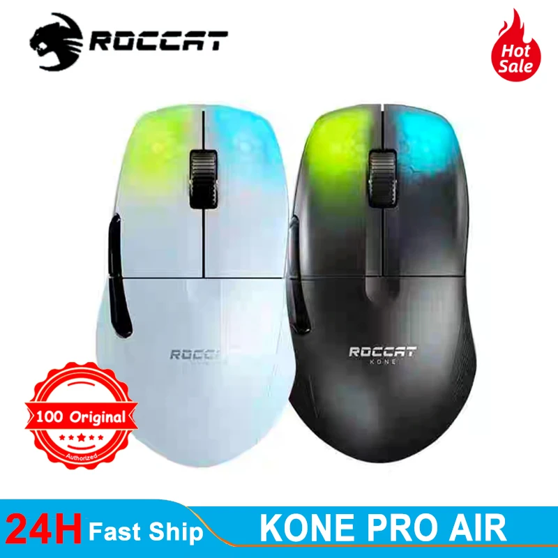 Эргономичная Беспроводная игровая мышь ROCCAT Kone Pro Air Черная |