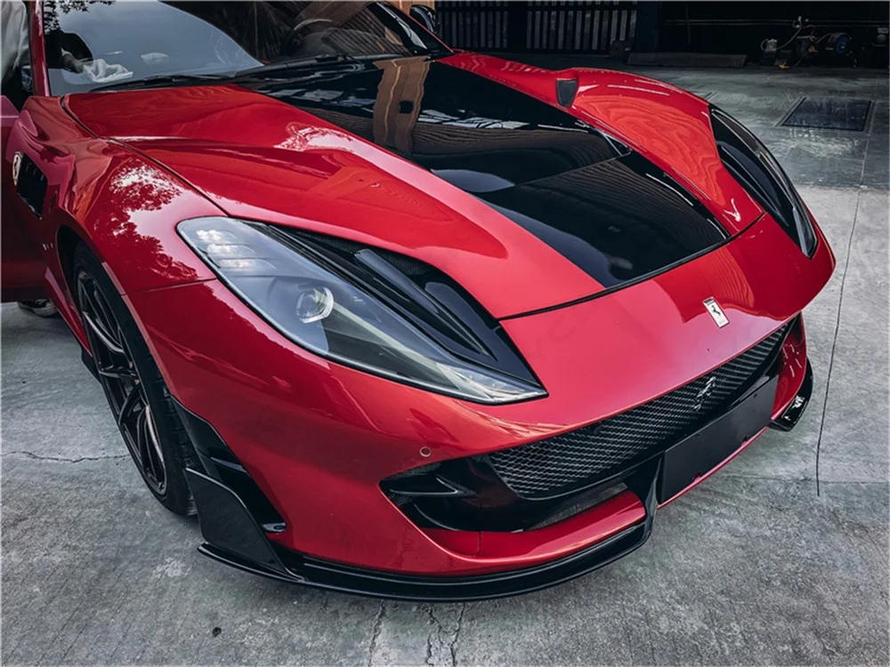 Комплект обвеса из сухого карбона в стиле MS Softkit для Ferrari 812 Superfast GTS 2017-2020 годов выпуска, полный пакет для внешней трансформации. (art.: 3920dc6671606) - 3920dc6671606