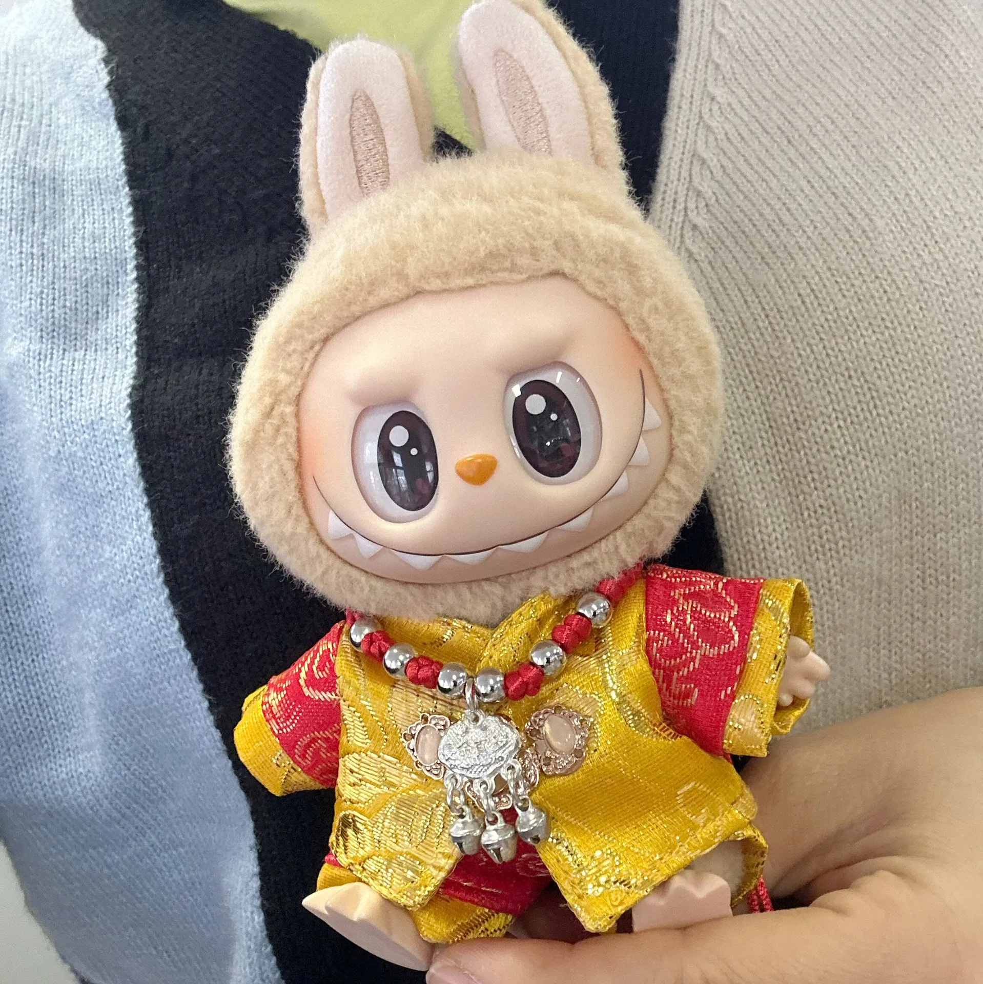 15 см Labubu Idol куклы одежда красивое кимоно новогодние рождественские аксессуары Корея Kpop экзо одежда толстовка плюшевая кукла одежда (art.: 3920cab658a49) - 3920cab658a49