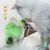 cat windmill toys funny massage rotatable cat toys with catnip led ball teeth cleaning training interactive educational toy cat