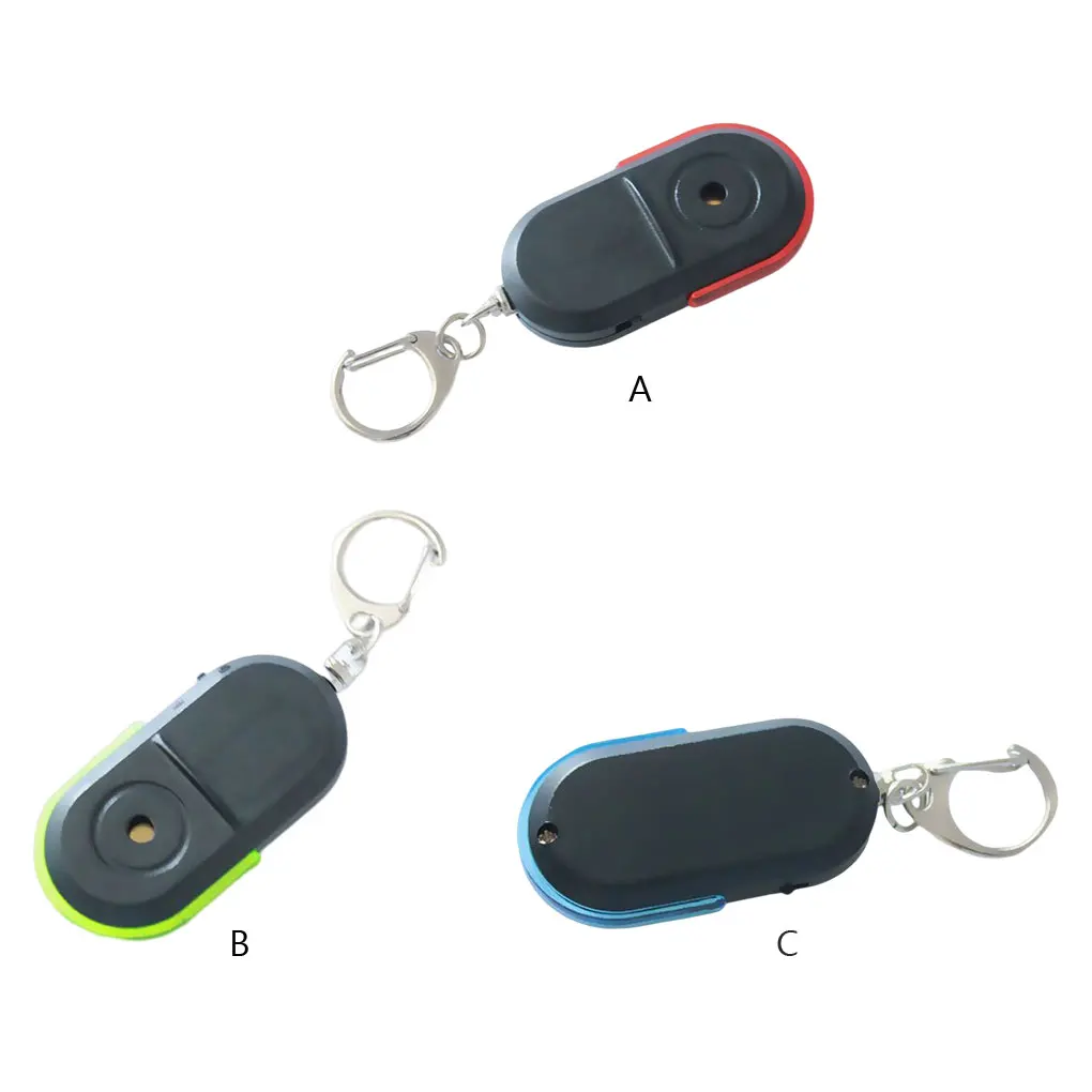 

ABS Key Anti-lost Alarms Portable Replacement Colorful LED Lighting Sound Control Elderly Wallet Phone Locator Tracker