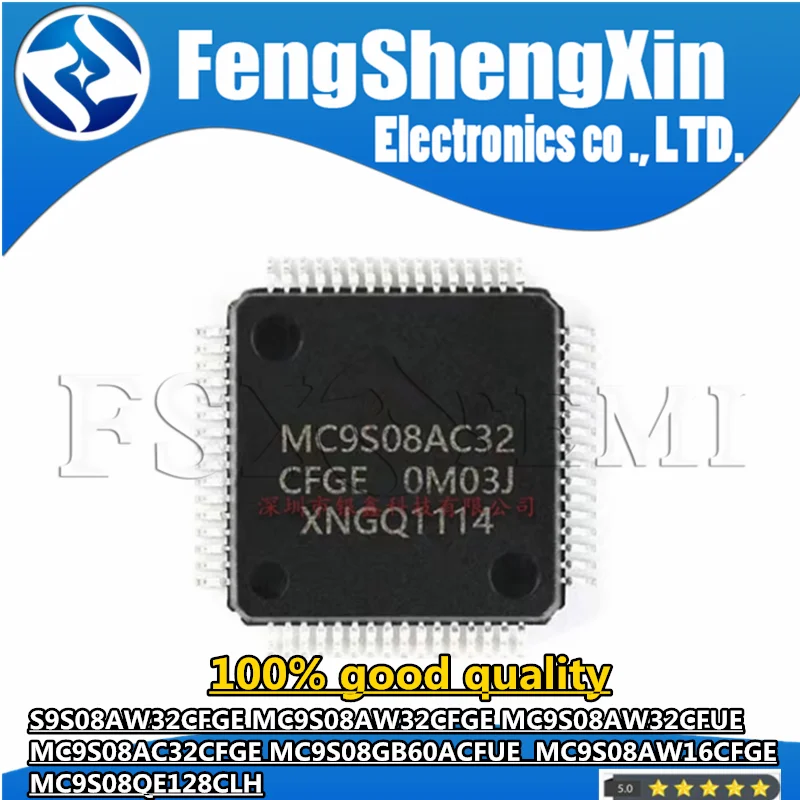 1 шт. чипы S9S08AW32CFGE MC9S08AW32CFGE MC9S08AW32CFUE MC9S08AC32CFGE mc9s08gb60acwas MC9S08AW16CFGE MC9S08QE128CLH QFP