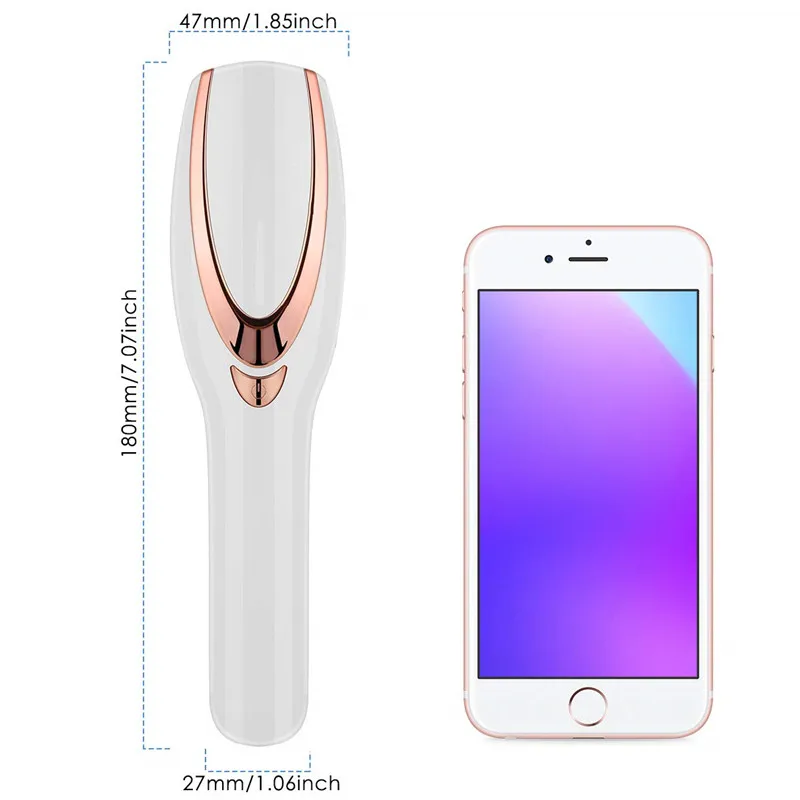 Новая фототерапия Массажная щетка для волос портативный Электрический массажер