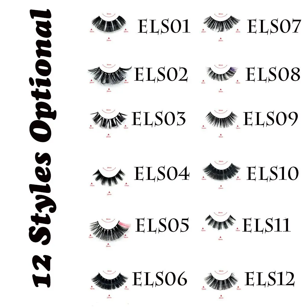 5 пар женские длинные накладные ресницы SKONHED |