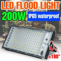 200w flood light led spotlights ip65 waterproof street lamp led reflector floodlights for outdoor lighting projector wall lamp