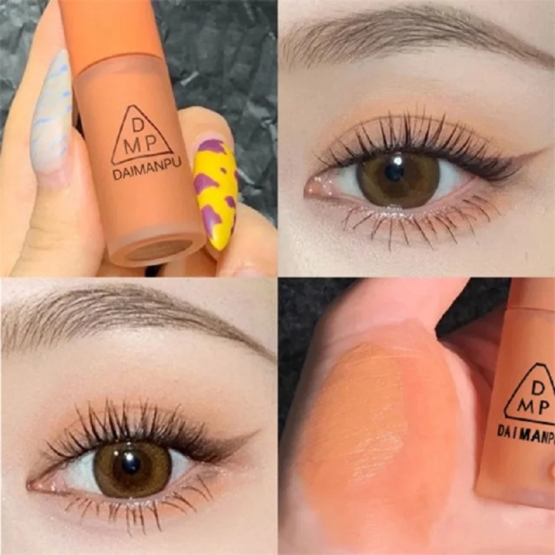 

Matte Milk Tea Warm Color Blush Eyeshadow Waterproof Long Lasting Smooth Makeup Liquid Eyeshadow Eyes Face Cheek Daily Cosmetics