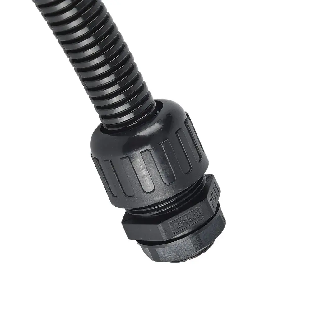 

10 шт. IP68 нейлоновый водонепроницаемый разъем кабелепровода гофрированной трубы AD10-PG7 сильфонный соединитель змеиной кожи фиксирующая головка трубы AD10-M12