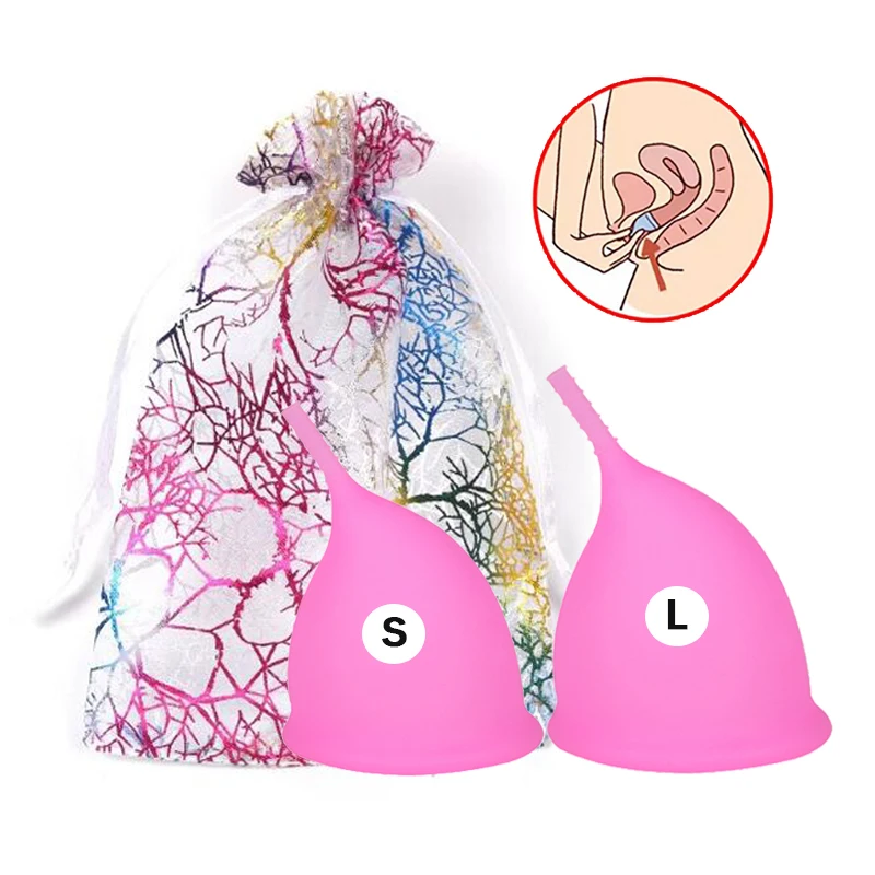 2 шт., Женская чаша для менструации в период