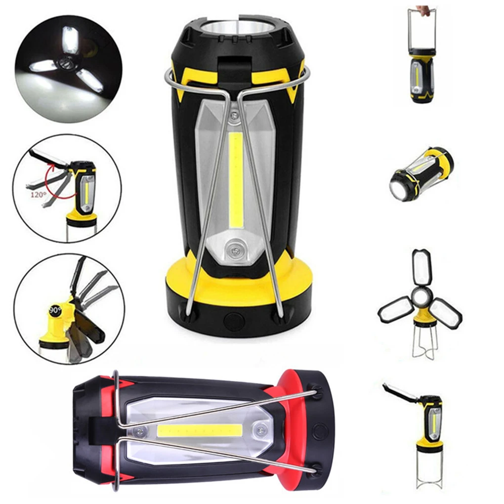 

Outdoor Camping Lantern USB Rechargeable Tent Light Adjustable Working Lamp for Hiking Backpacking Travel Cycling Red