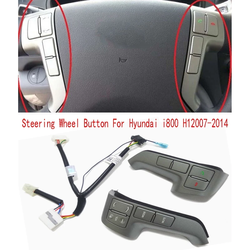

Steering Wheel Button MODE Multimedia Button Handle Switch&Wire 967004H201KL 561904H550 For Hyundai I800 H12007-2014