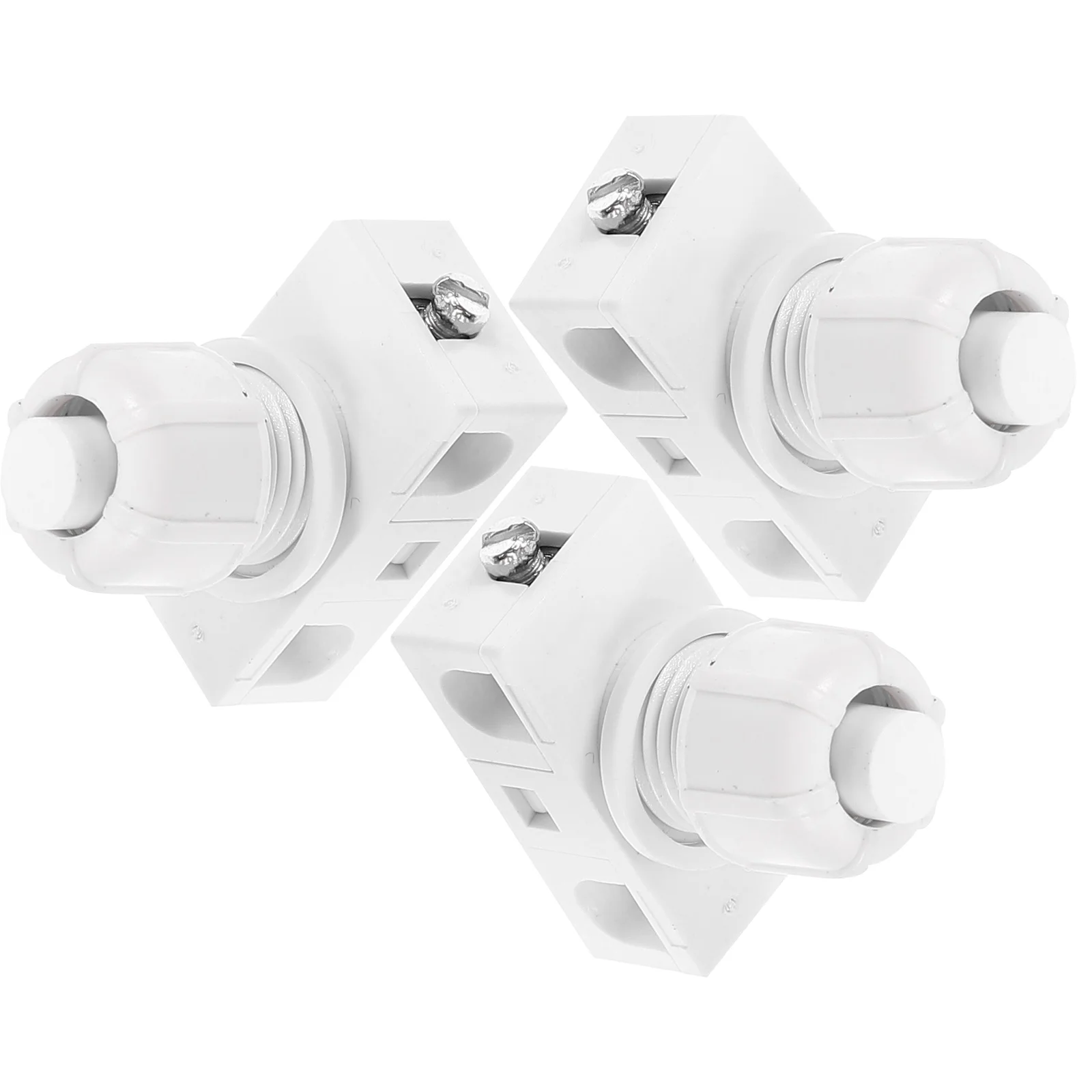 

3pcs Self-Reset Push Switch Button Household Push Button Switch Replacement for Light